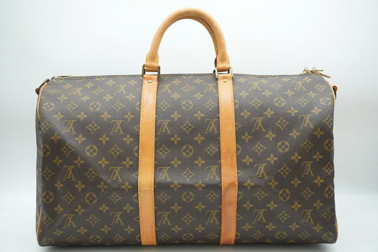 LOUIS VUITTON Monogram Key Polbangliere 50 M41416 Shoulder Strap Boston Bag
