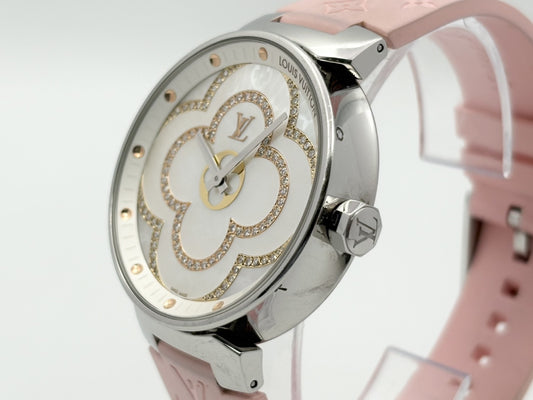 LOUIS VUITTON Tambour QA021 TO8285 Shell Dial Quartz Men's Watch