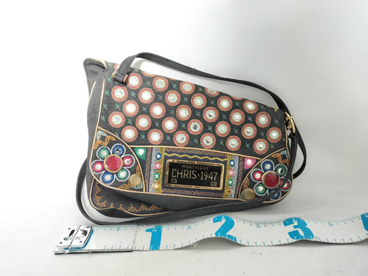 Dior Christian Dior Montaigne Chris Denim 1947 Shoulder Bag