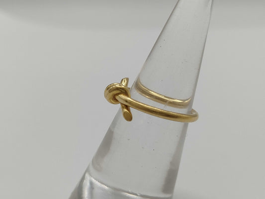 Tiffany & Co. Knot YG Au750 3.5g Ring