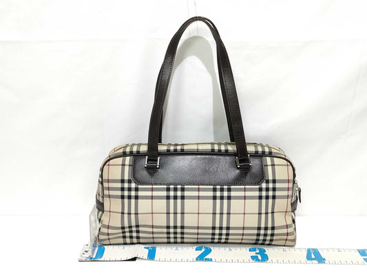 BURBERRY Nova Check Tote Bag Mini Boston Tote Bag