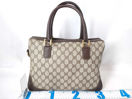 GUCCI GG Supreme GUCCI Gucci GG Supreme Tote Bag Brown Handbag Boston Bag