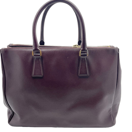PRADA Burgundy Saffiano Handbag