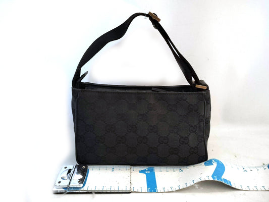 GUCCI GG Canvas GUCCI Accessory Pouch Black Canvas Pouch