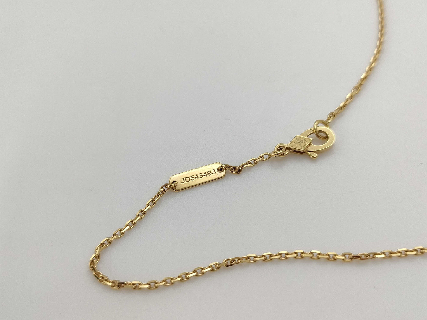 Van Cleef&Arpels Vintage Alhambra Malachite YG Au750 5.4g Necklace