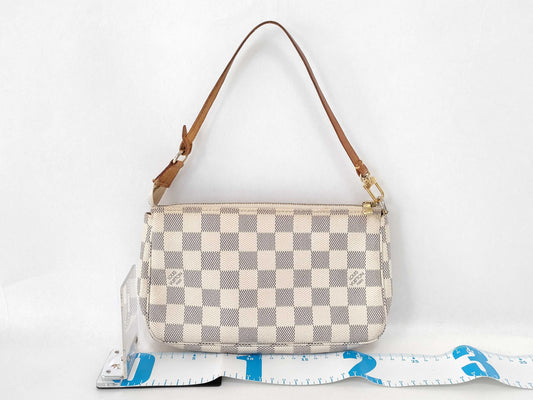 LOUIS VUITTON Damier Azur Louis Vuitton Pochette Accessoires Azur N51986/CA4047 Pouch