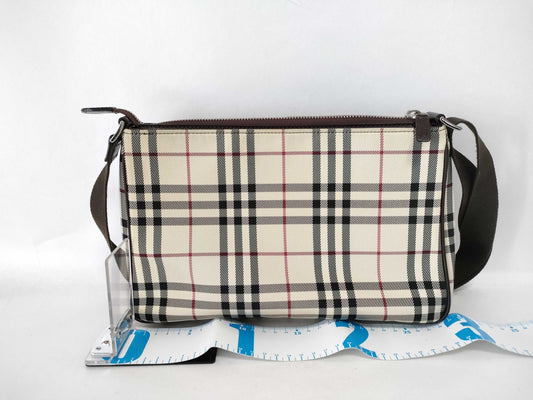 BURBERRY Nova Check Shoulder Bag Brown Shoulder Bag