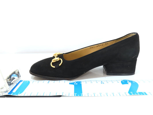 GUCCI Horsebit Suede Pumps Pumps
