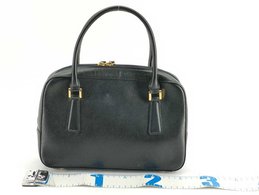 BURBERRY Mini Boston Bag Handbag Nova Check Black Boston Bag