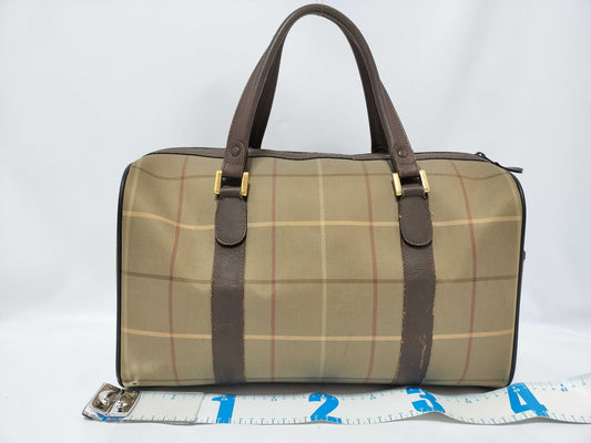 BURBERRY Nova Check Boston Bag