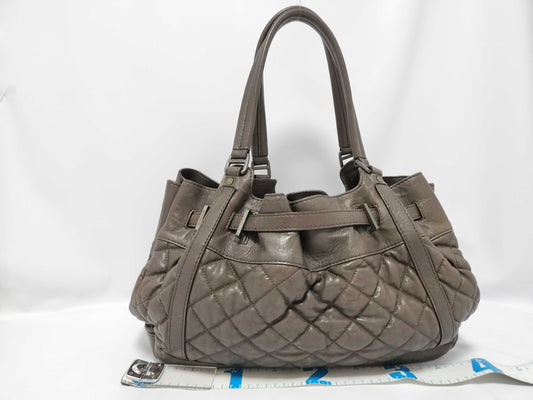BURBERRY Quilted Nova Check Tote Bag