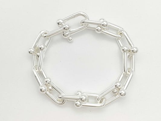 Tiffany & Co. Hardware Large Link L Bracelet AG925 59.9g Bracelet Bangle