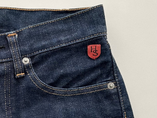 Shu Jeans Shoe Jeans Denim Rigid Red Ear Size 34 Pants