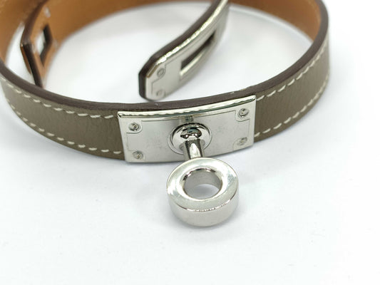 HERMES Kelly Hermes Kelly Double Tour Bracelet/Bangle
