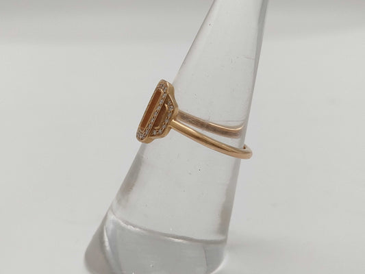 HERMES Atlage D0.10ct #51 Au750 2.7g Ring