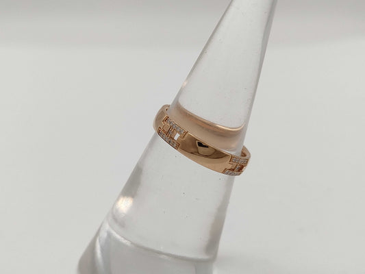 HERMES Ever Hercules Diamond #48 Au750 2.6g Ring