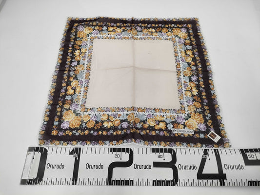 Yves Saint Laurent Handkerchief with Seal Floral Set of 2 Other Accessories