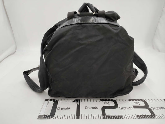 PRADA Nylon Leather Backpack Rucksack