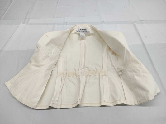 CHANEL CHANEL Cotton Jacket WHI Jacket