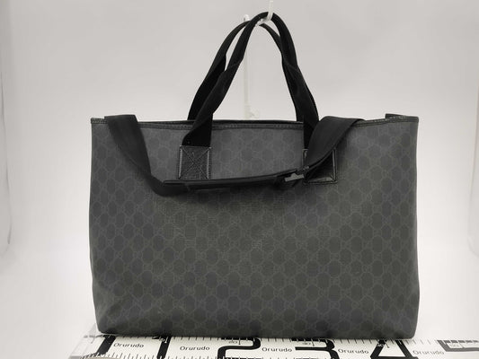 GUCCI Gucci GG Plus Tote Bag PVC Black 162785 Tote Bag