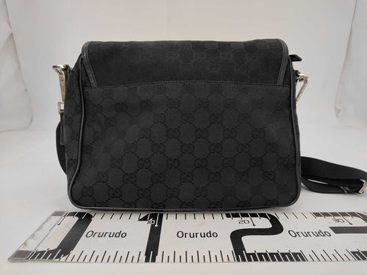 GUCCI GG Canvas Black 28562 Shoulder Bag