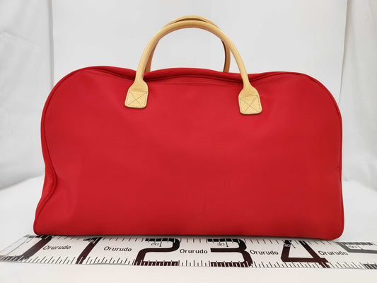 BURBERRY Golf Nylon Red Boston Bag