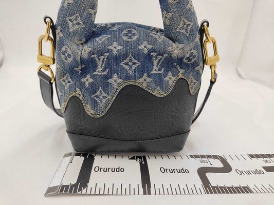 LOUIS VUITTON LOUIS VUITTON Monogram Denim Japanese Cruiser Handbag