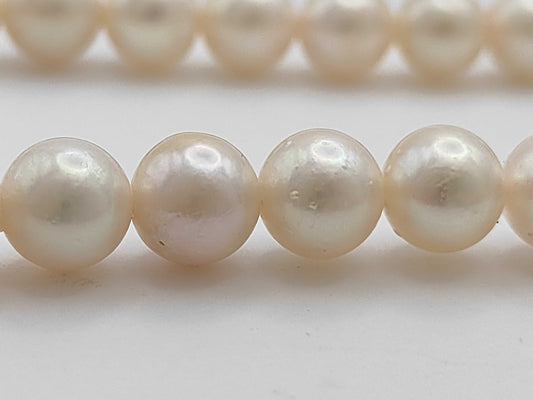 Pearl Diameter Approx. 6.5-6.9mm SV 28.9g Necklace