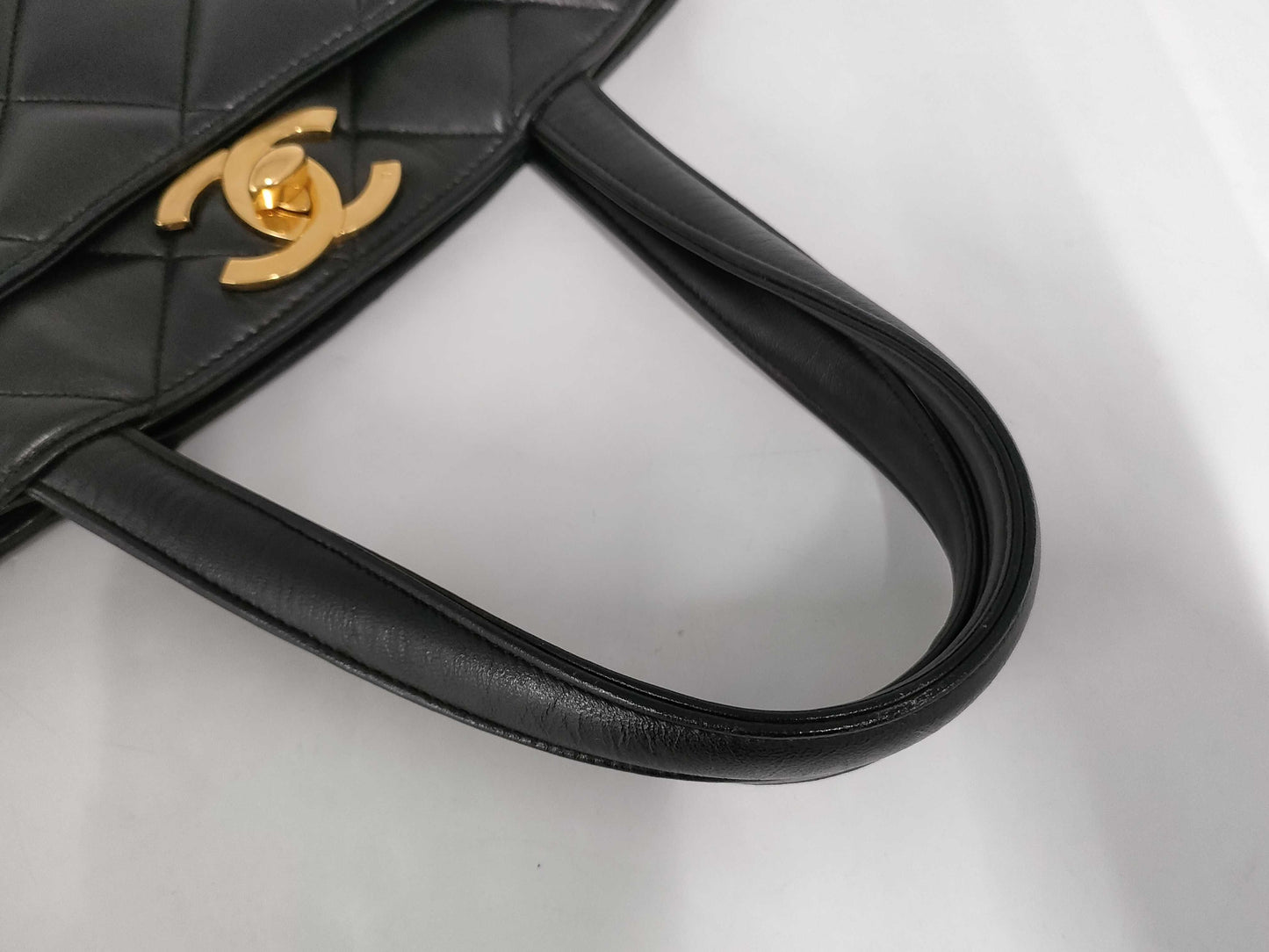 CHANEL Big Coco Tote Bag Quilted Calf Leather Handbag