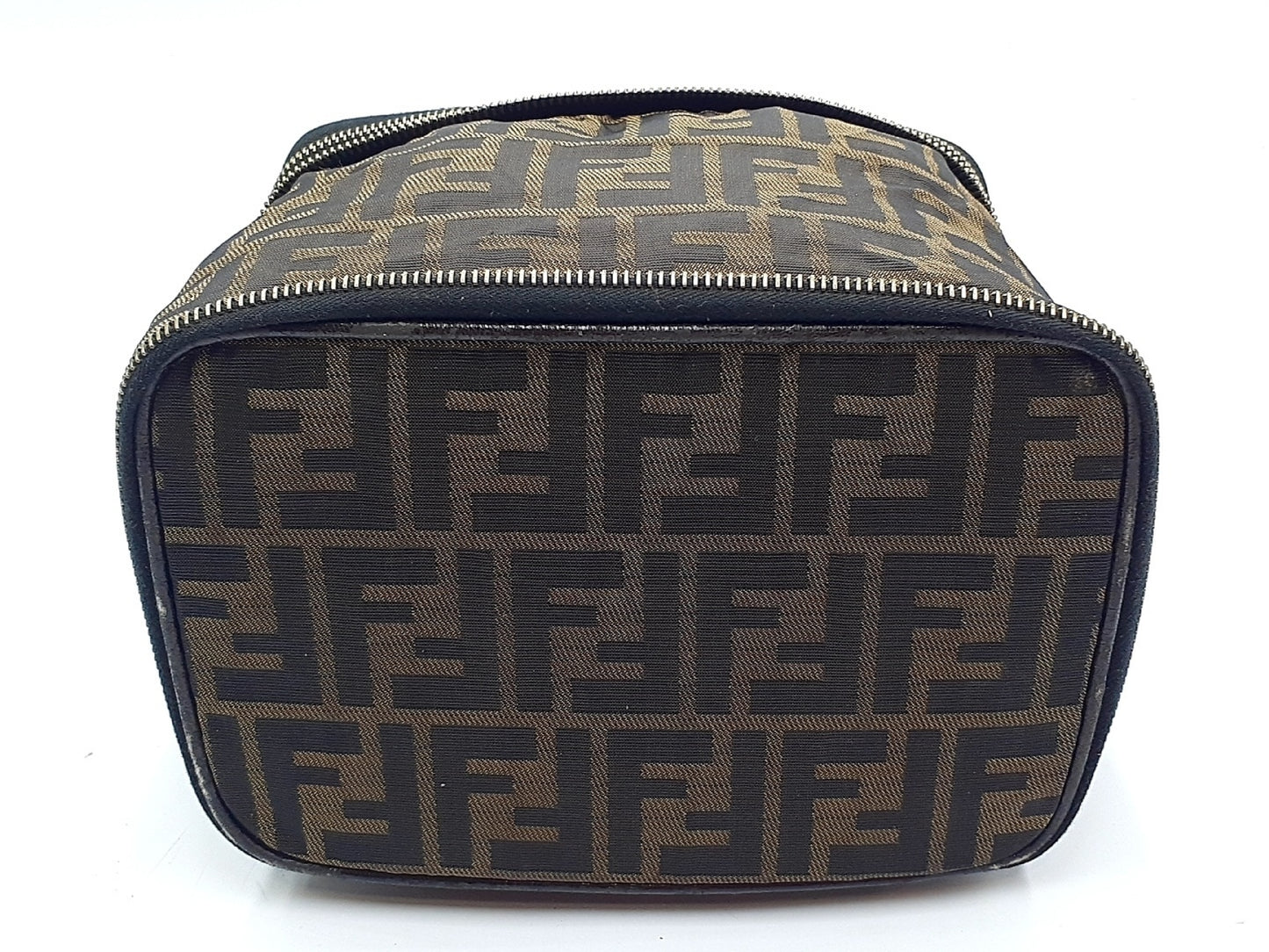 FENDI Zucca Leather Vanity Bag