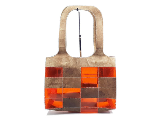 CHANEL Chocolate Bar Vinyl 5th Series Tote Bag