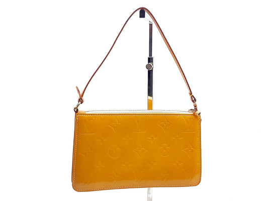 LOUIS VUITTON Verni Lexington Yellow Pouch