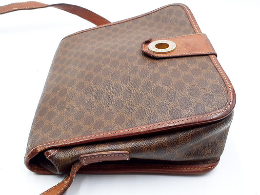 CELINE 5-Piece Set Macadam Pattern Leather Vintage Tote Bag Second Bag Tote Bag