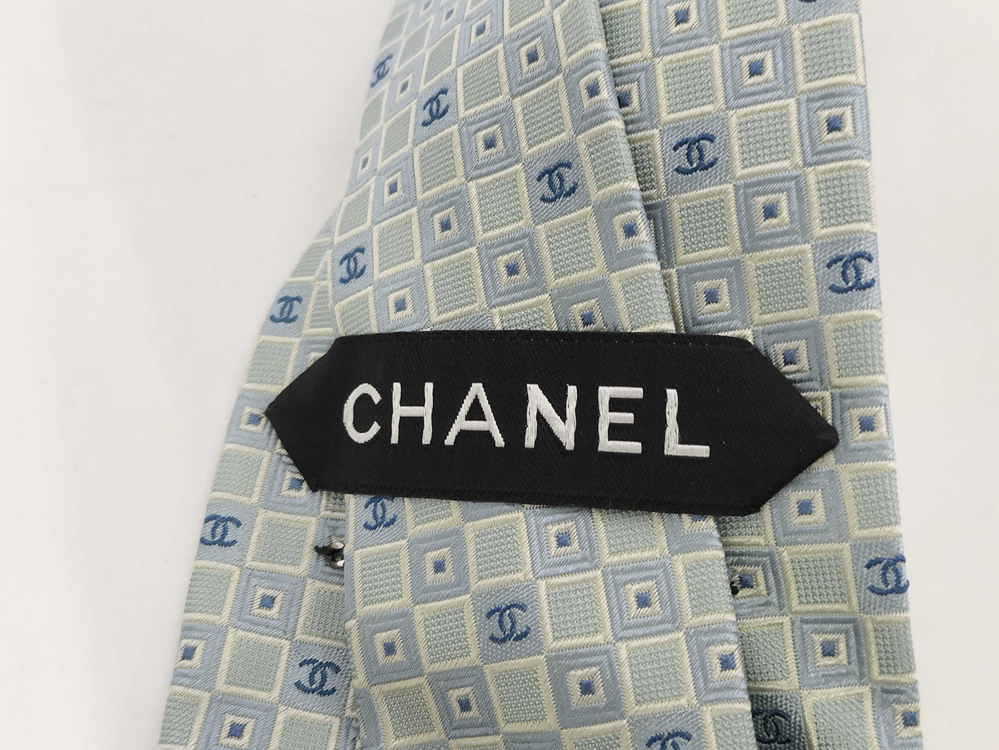 CHANEL CHANEL Tie Light Blue Other Accessories