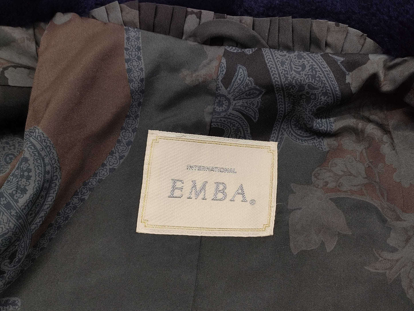 EMBA Shared Mink Coat Navy Coat