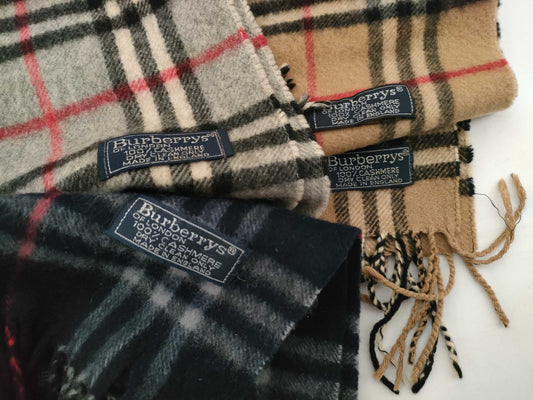 BURBERRY BURBERRY Nova Check 100% Cashmere Muffler Set of 4 Other Accessories