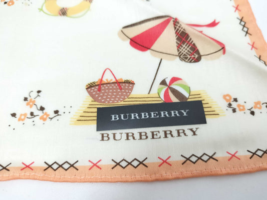 BURBERRY Handkerchief with Box Unused Other Accessories