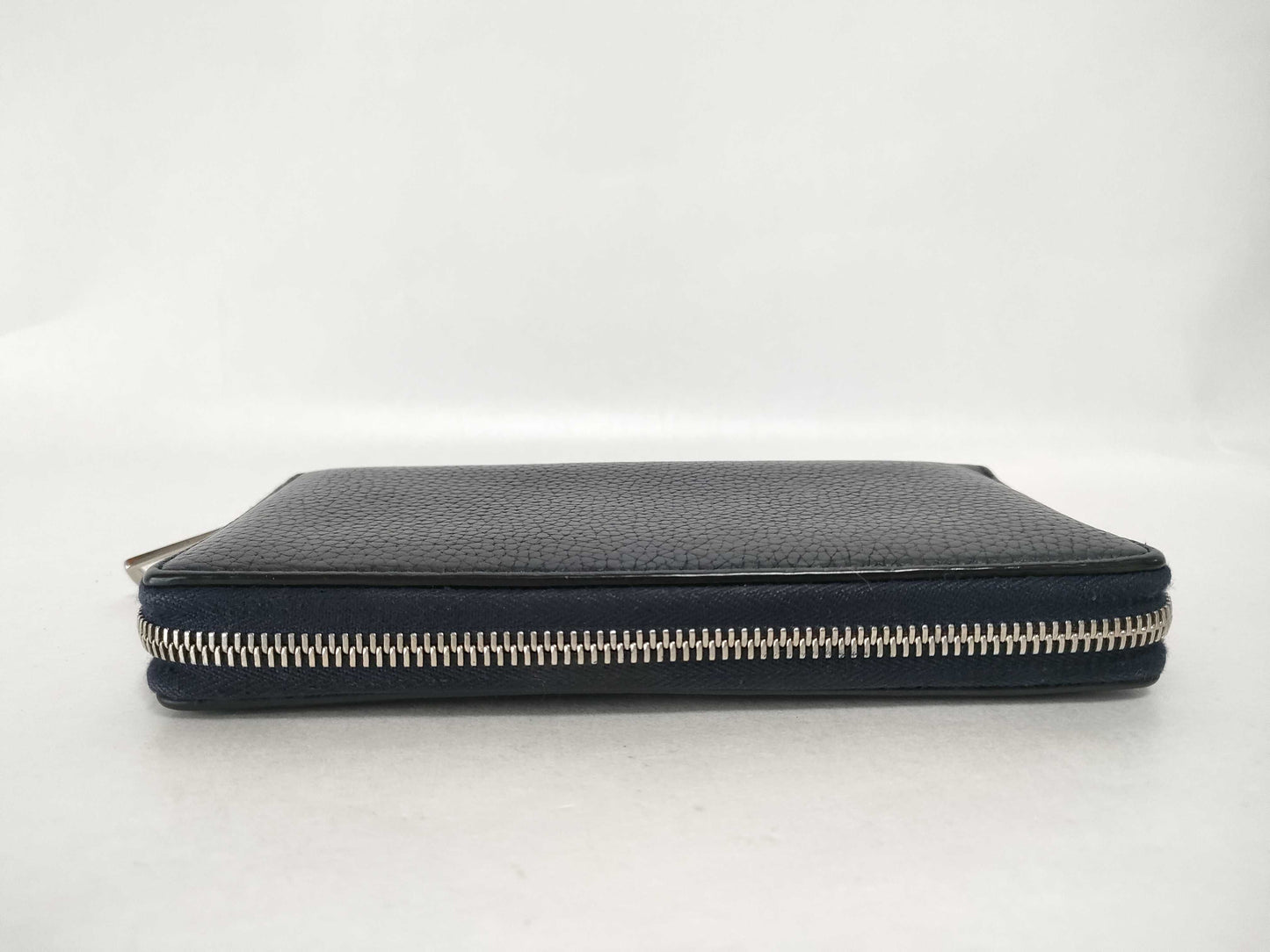 GUCCI Gucci Leather Round Zipper GG Wallet