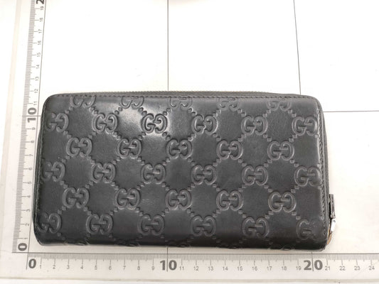 GUCCI GUCCI Shima GG Pattern Round Long Wallet Wallet