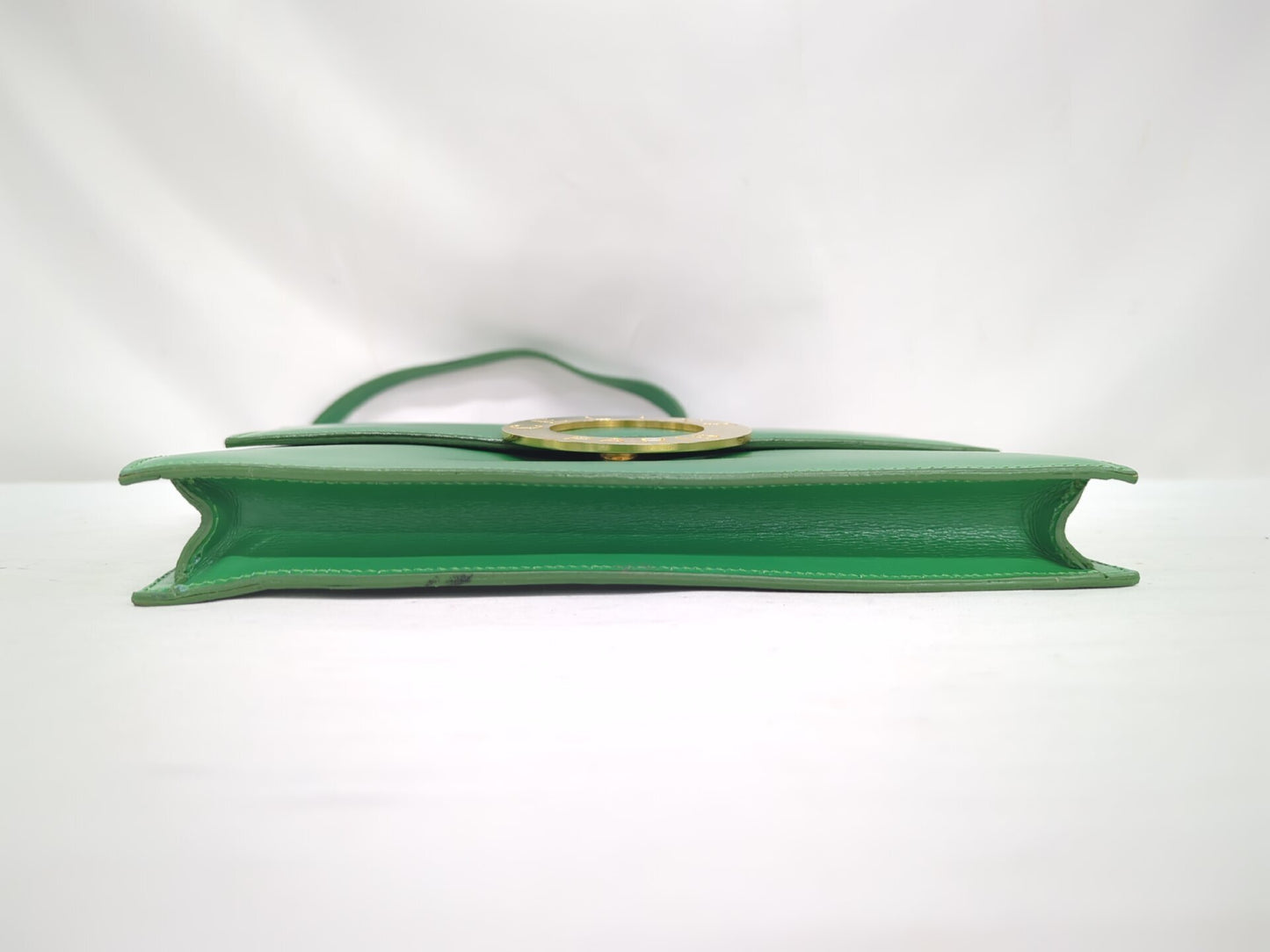 CELINE Circle Fittings Green Shoulder Bag