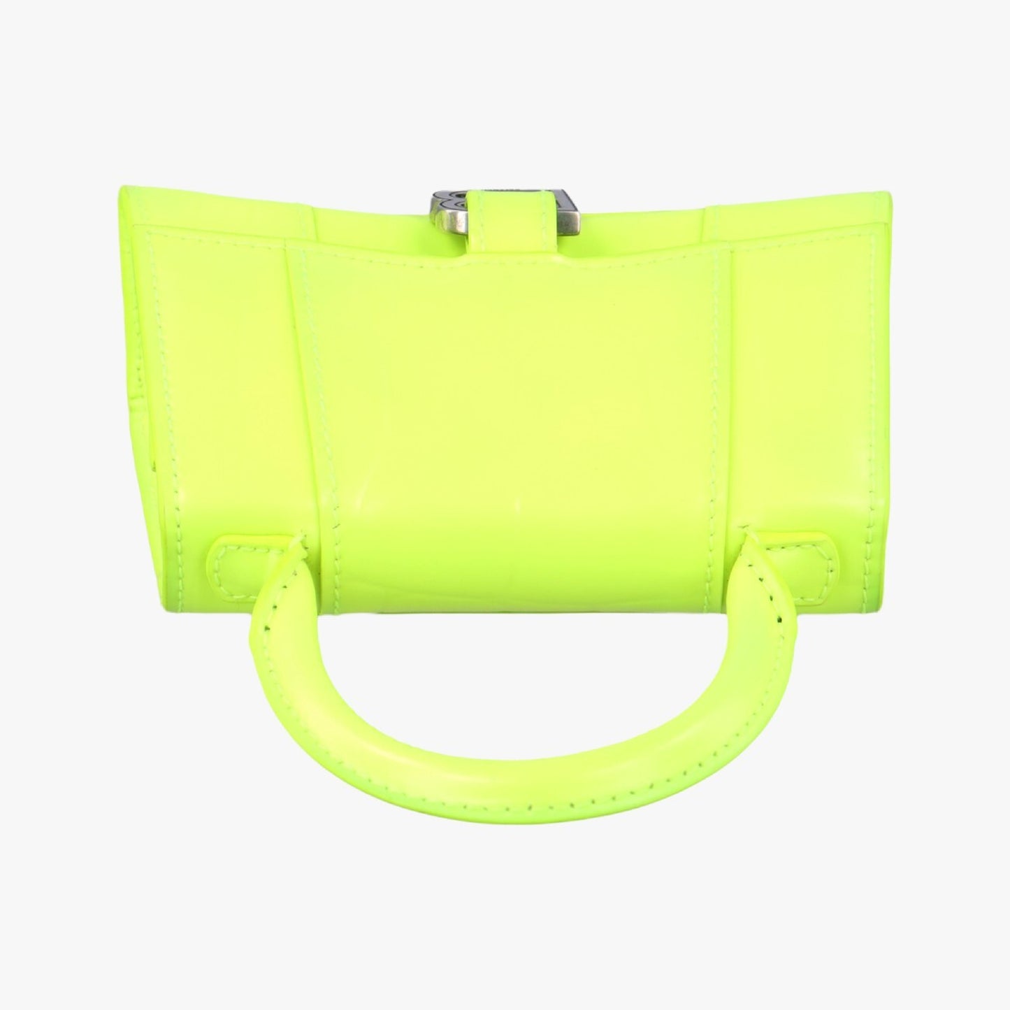 BALENCIAGA Hour Glass Top Handle Green Leather 637372.7206.S.527545 Shoulder Bag