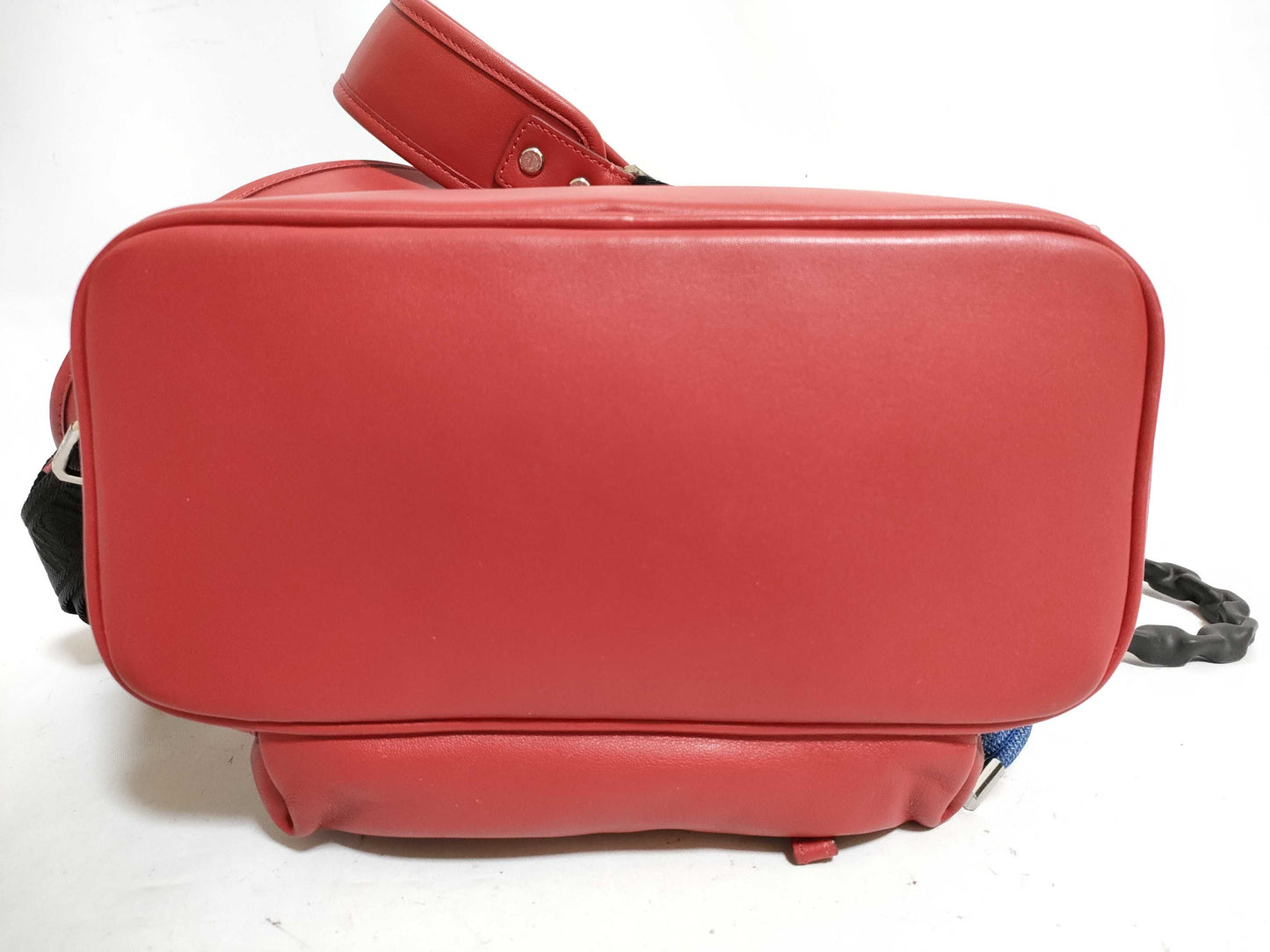 MCM MCM Logo Backpack Rucksack Red Leather Silver Hardware Rucksack