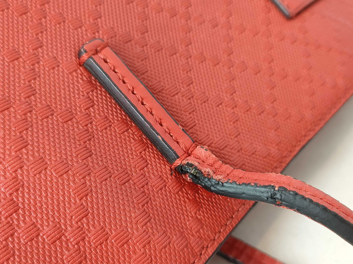 GUCCI Gucci Shima GUCCI Gucci Shima Line Leather Tote Bag Red Tote Bag