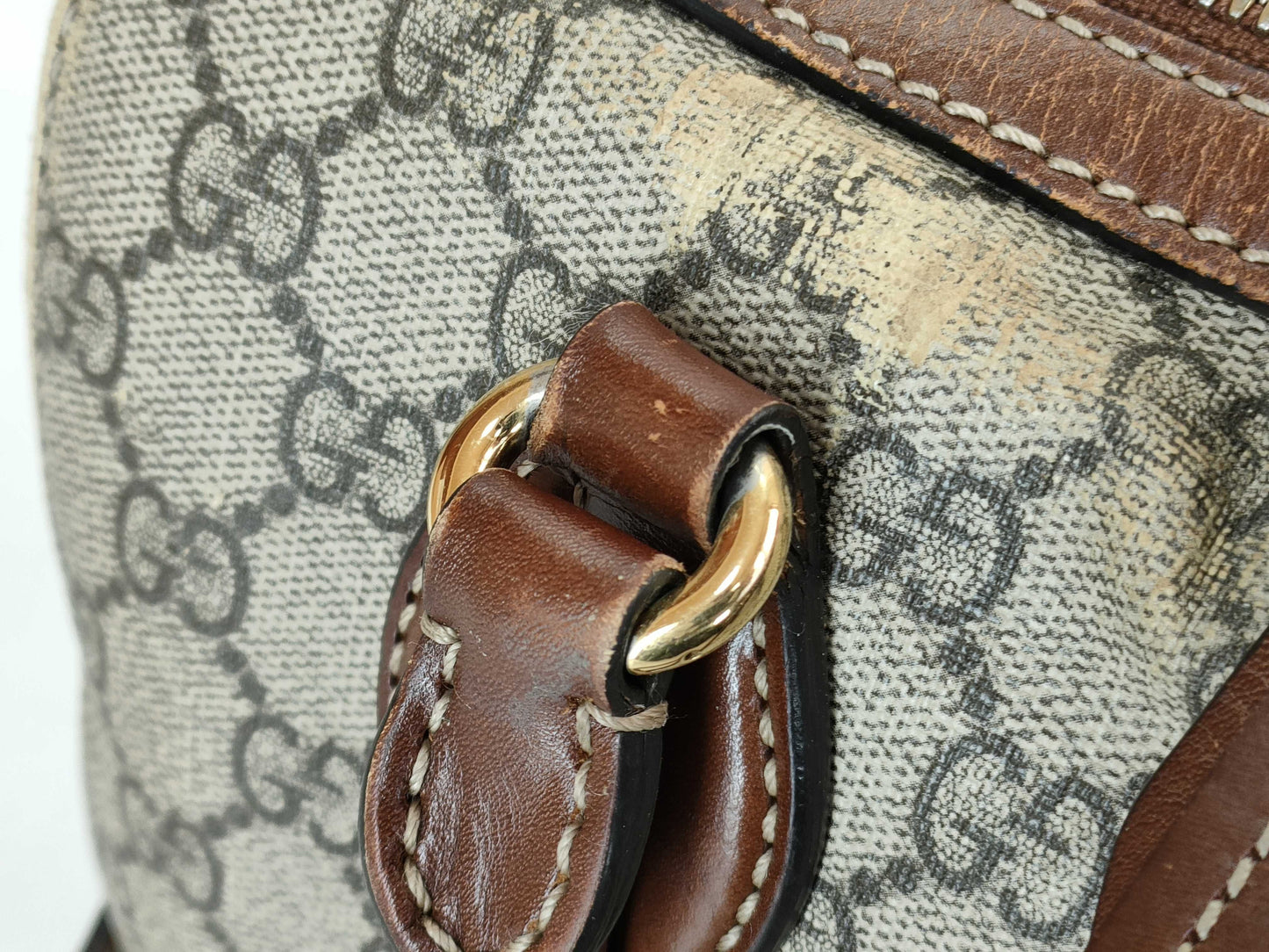 GUCCI GG Supreme GUCCI GG pvc Leather Mini Boston Bag Boston Bag