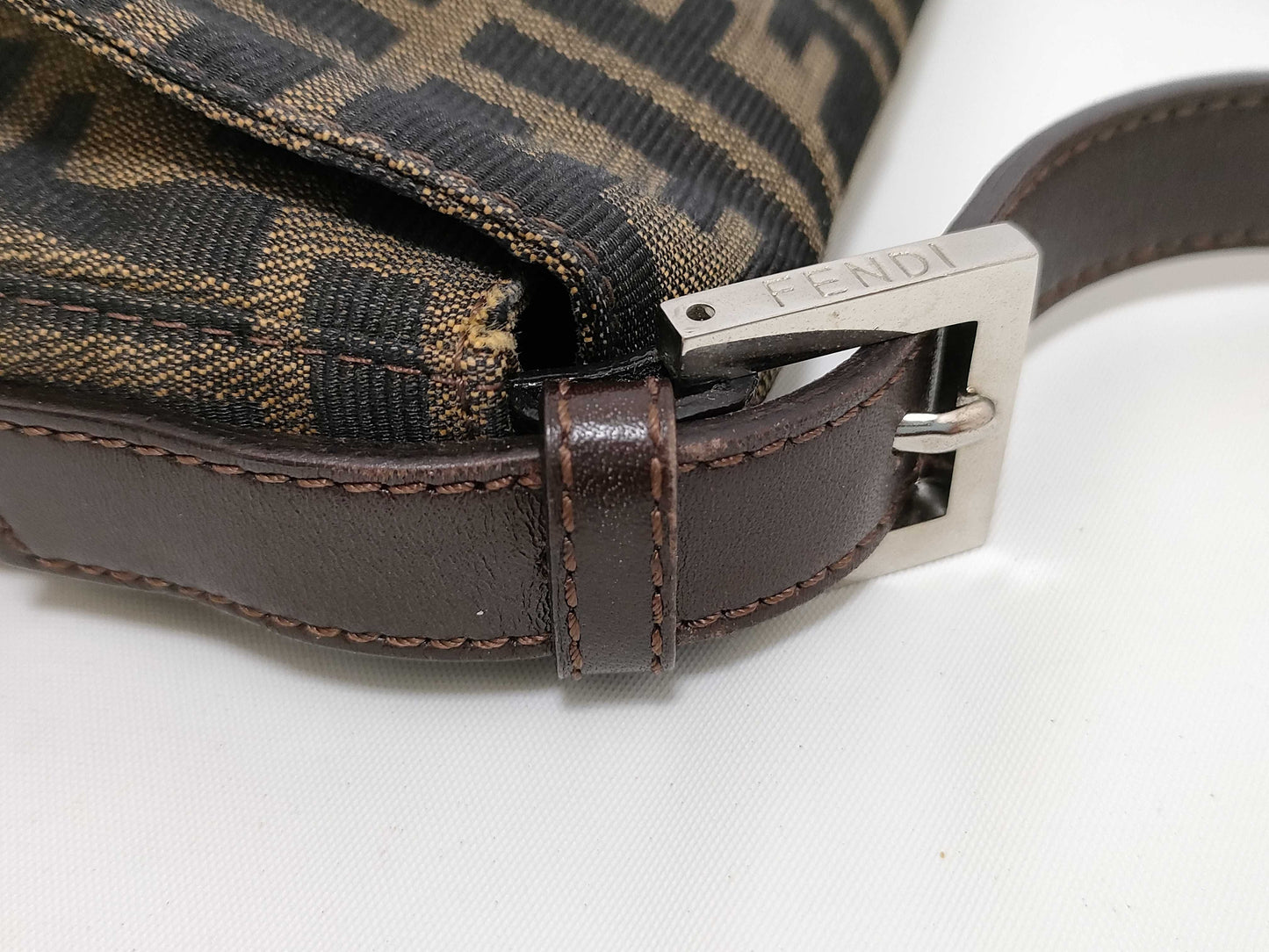 FENDI Zucca Fendi Zucca Mamma Bucket Shoulder Bag Handbag