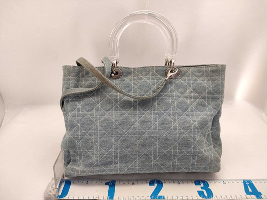 Dior Lady Dior Denim Lady Dior 2way Handbag Shoulder Handbag