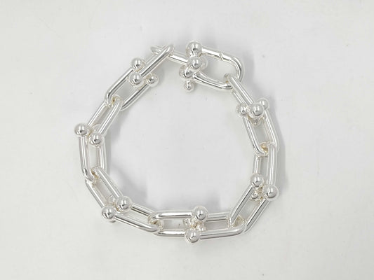 Tiffany&Co. Tiffany Hardware Large Link Bracelet 14-Frame Bracelet Bangle