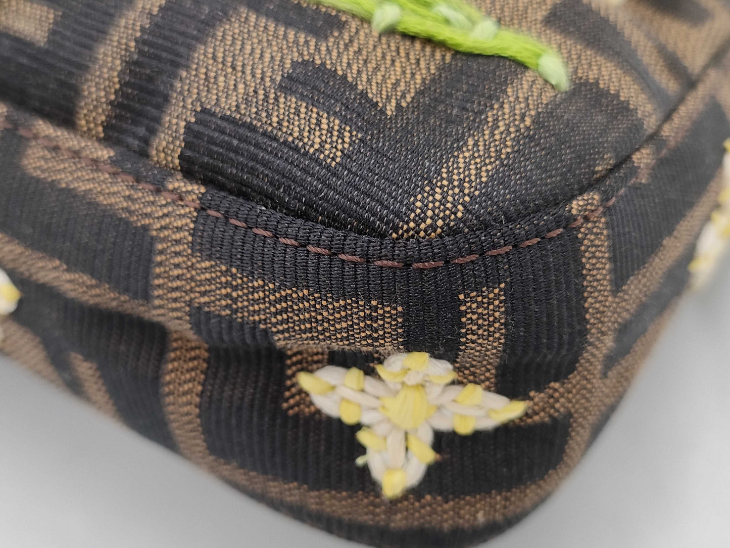 FENDI Mamma Bucket Flower Zucca Brown SS Shoulder Bag