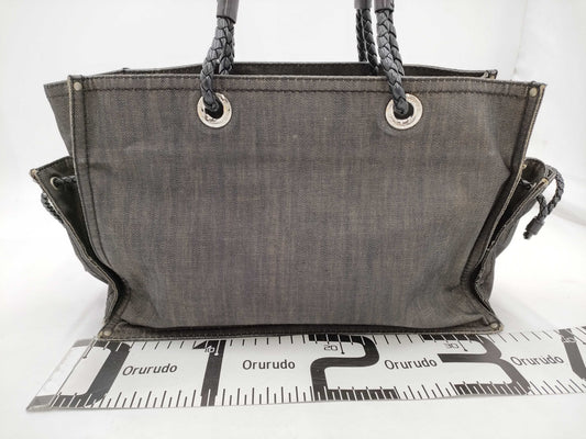 LOEWE Shopper Tote Denim Black SS Tote Bag