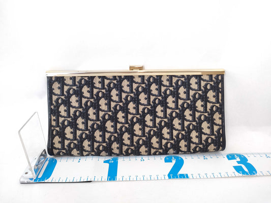 Dior Trotter DIOR Trotter Clutch Bag Navy/Beige W28cm Clutch Bag